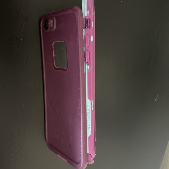 Purple/aqua Lifeproof 6s iPhone case - Picture 3 of 5